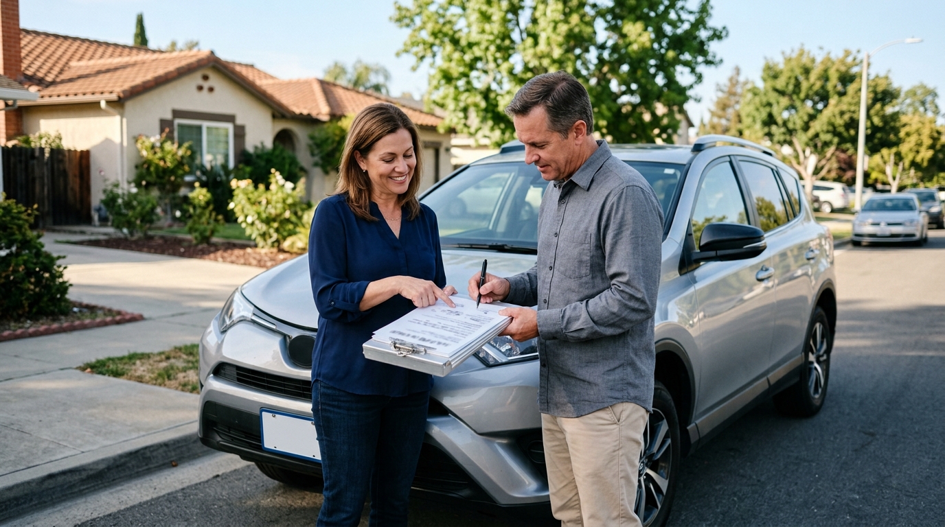 California vehicle ownership transfer paperwork