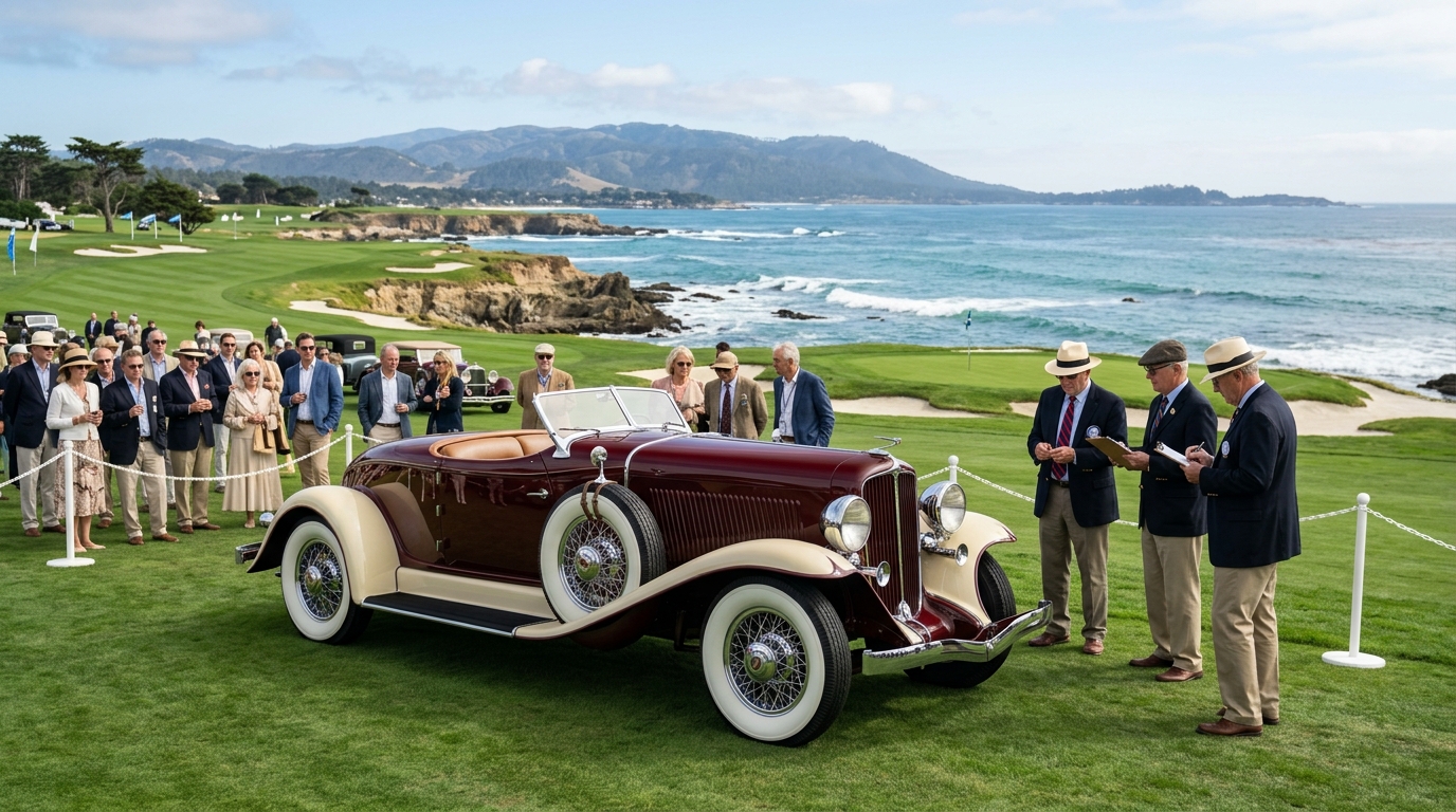 Classic speedster at Pebble Beach Concours