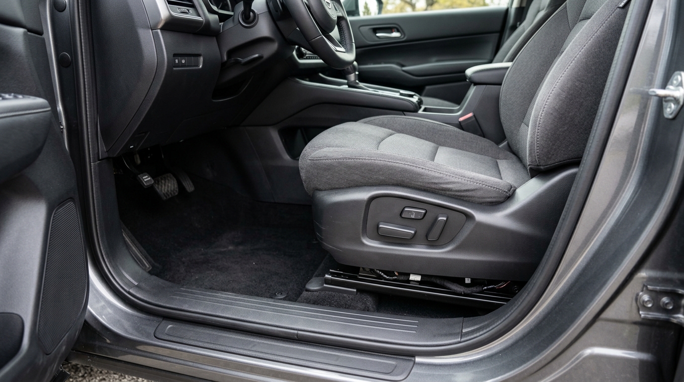 Power seat controls inside a Kia Telluride