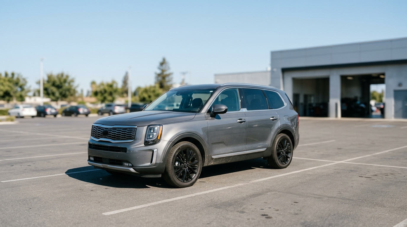 Recalled SUV parked outside away from buildings